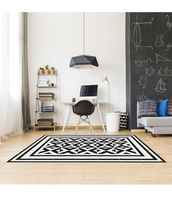 VINYL GEOMETRIC CARPET