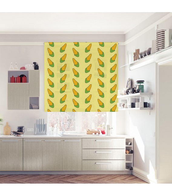 KITCHEN COBS PRINT ROLLER BLIND